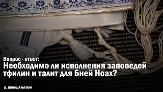 Необходимо ли исполнения заповедей  тфилин для Бней Ноах?