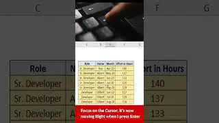 How to Change Cursor Movement in Excel ? 