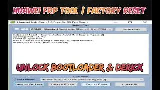1 click huawei frp, factory reset, bootloader unlock tool | huawei usb com v1.0 by R3 Tool