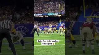 On the field during the LSU vs. FSU college football game!