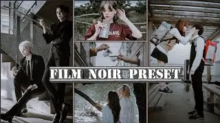 Film Noir preset - Lightroom Mobile preset / Noir Preset / Black Preset / Film Preset