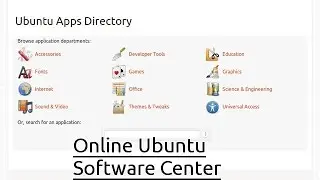 Online Ubuntu Software Center