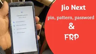 jio next frp bypass || jio next hard reset