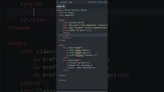 How to create fix top menu navigation using html & css 