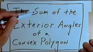 Sum of the Exterior Angles of a Convex Polygon 128-2.14
