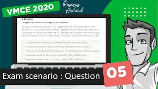 Veeam Certified Engineer - VMCE 2020 practice exam scenario: Question 05