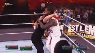 W Kevin Owens and Sammy zane VS The USOs Wrestlemania 39 WWE 2k 24