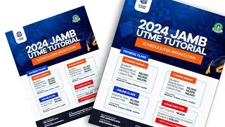 JAMB Tutorial Flyer Design in Pixellab 2024