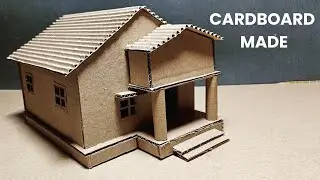 Easily Make a Small House from Cardboard / very simple tutorial / cardboard house #diy