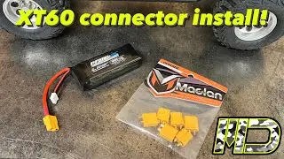XT60 connector install tutorial! The TRX4 has a new power plant!