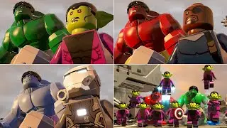 All Secret Invasion Characters Hulk-Thor Smash in LEGO Marvel Super Heroes