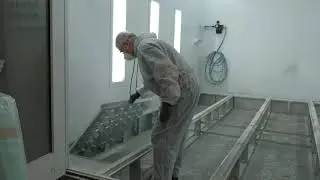 Сервисное обслуживание покрасочной камеры с очисткой стен и заменой напольного фильтра