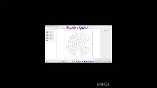 Kturtle drawing spiral | Learn basic coding in kturtle | Coding with kturtle | kturtle #shortsvideo
