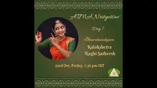 Kumarasambavam | Kalakshetra Raghi Satheesh |Bharatanatyam performance | ATMA Nrityotsav