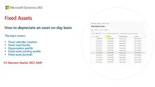 How to depreciate a fixed asset on a daily basis in Dynamics 365 Finance