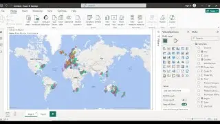 How to create map visual in Power BI | MAP Visual in Power BI