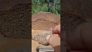 Ржаной хлеб в  печи. Разрезал, а там...