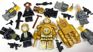LEGO Skibidi Toilet Multiverse DLL001 - Titan Clock Man | Drill Man Family Unofficial Minifigures