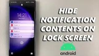 How To Hide Notification Contents From Lock Screen On Android