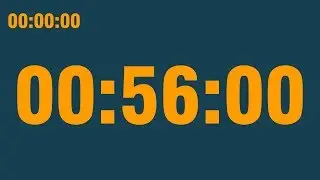 56 minute timer (with end alarm, time elapsed and progress bar)