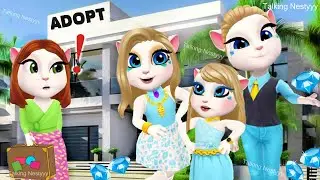 Adopted By TRILLIONAIRE Family! My Talking Angela 2