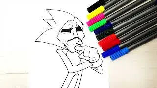 Coloring Pages Sonic Meme