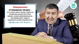 Жолумбаев М.К. Уголовное право РК. Лекция №1