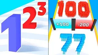 Crowd Number Run 3D | Number Merge: Run Master 3D - All Levels Gameplay (Android, iOS) | DUWBBDONEX