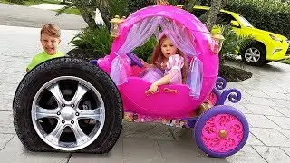Diana wants to be a Princess & Ride On Princess Carriage