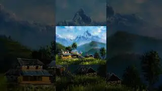 Nepali Village Landscape…