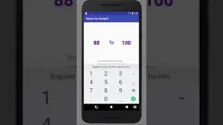 Hacktone KState- Guess my though app test video