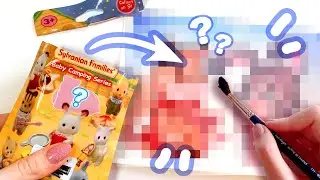 Рисую МИЛЫХ ЗВЕРЯТ // Рисую То, Что Попадется в Сюрпризе Sylvanian Families Camping