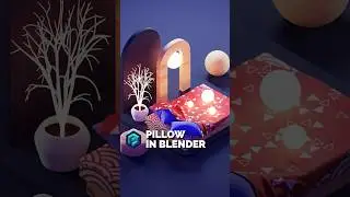 How to create a pillow using cloth simulation in Blender #b3d #blender3d #blender3dtutorial