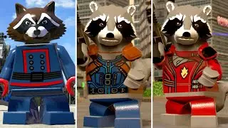 Rocket Raccoon Evolution in LEGO Videogames