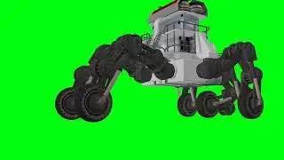 Green Screen robot machine chroma key footage part 1