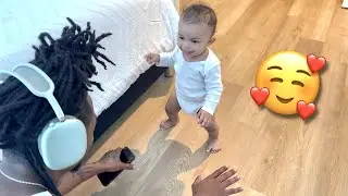 WE WILL NEVER FORGET THIS DAY! *BABY'S FIRST STEPS CAUGHT ON CAMERA*