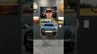 Porsche Metal Art