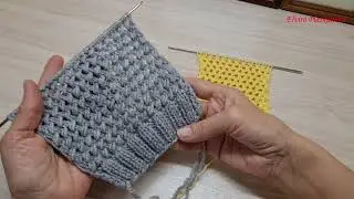 Простой, но эффектный узор спицами для зимних и летних изделий.