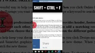 Advance Text Formatting Keyboard Shortcuts 