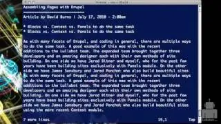 Command Line Basics 11: More Editing with Vi/Vim editor