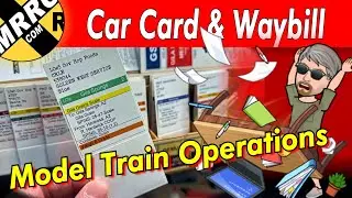 The basic use of a car card box with car cards and waybills in model railroad operation