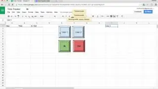 How can I create a time tracker or punch clock using Google Sheets?