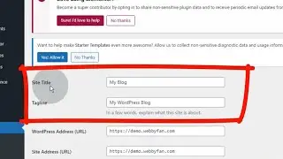 How To Change Site Title and Tagline on WordPress Website