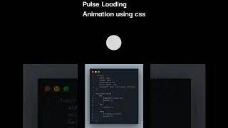 Pulse Loading Animation using Html and css only 