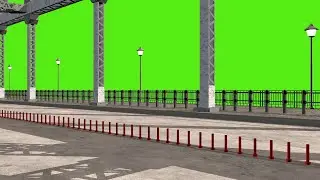 Bridge Roadway green screen stock video footage_4K and HD video clip