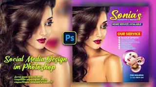 How To Design BEAUTY And MAKEUP FLYER | Photoshop Tutorial