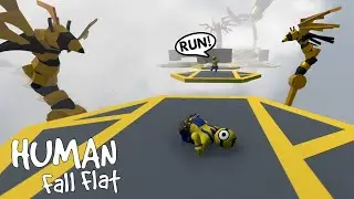 MINIONS NEEDS TO ESCAPE GIANT WASPS in HUMAN FALL FLAT