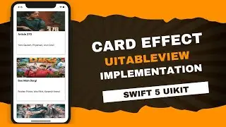 How to Create Card Effect in UITableView in Swift 5 XCode | Hindi | iOS App Development Easy