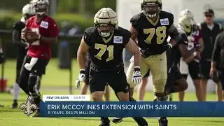 Saints Erik McCoy gets 5 year extension
