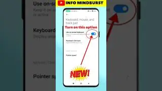 use on screen keyboard in Redmi phone | use screen keyboard | #shorts #youtubeshorts #ytshorts